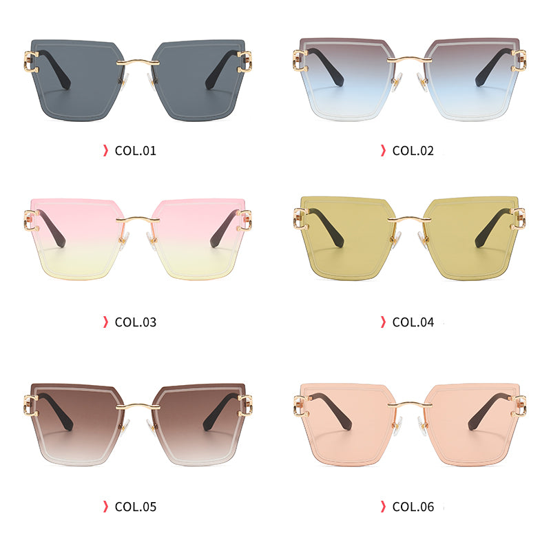 Women's Rimless Sunglasses