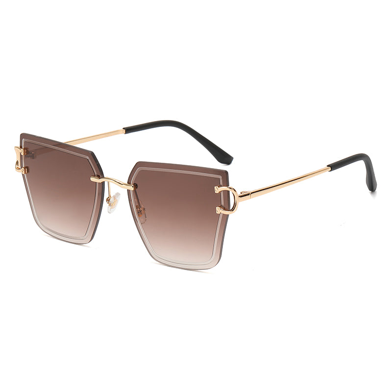 Women's Rimless Sunglasses 