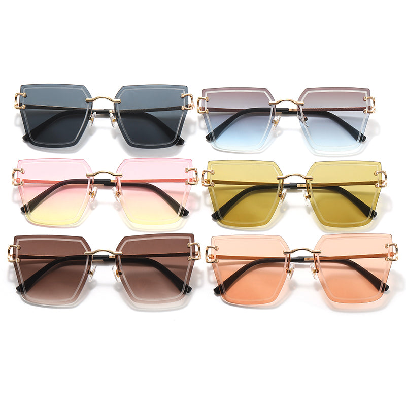 Women's Rimless Sunglasses