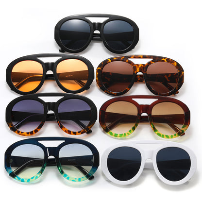 Flat-Top Oversized Sunglasses